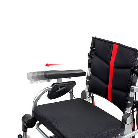 Silla Eléctrica Ultra Ligera y Plegable Reposabrazos reclinables