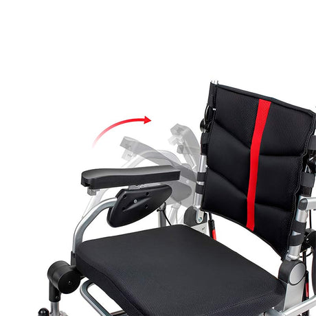 Silla Eléctrica Ultra Ligera y Plegable Reposabrazos reclinables