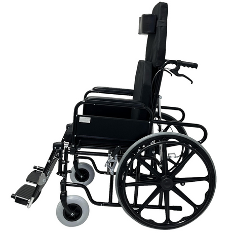 Silla de Ruedas RECLINABLE Respaldo Alto y Apoyacabezas