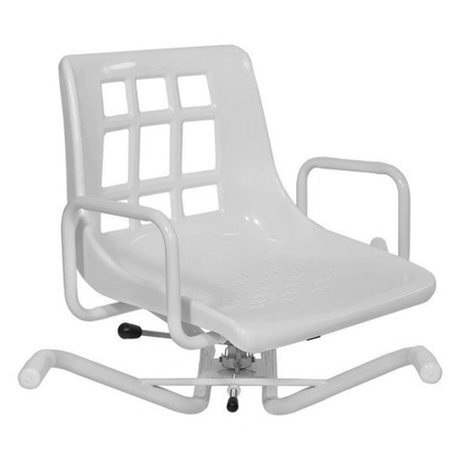 Silla Giratoria Banera Acero Inoxidable Palanca