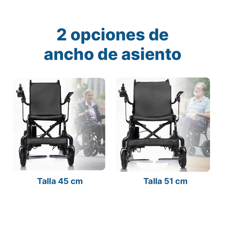Silla de Ruedas Electrica Fibra de Carbono 2 Anchos
