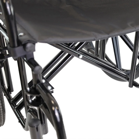 Silla de Ruedas Ancha Doble Cruceta