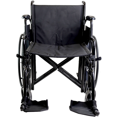 Silla de Ruedas Ancha Reposapiés Abatibles