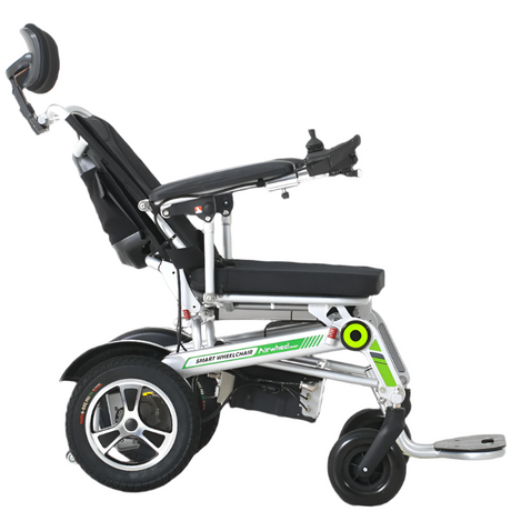 Silla de Ruedas Eléctrica Plegable y Reclinable Cómoda