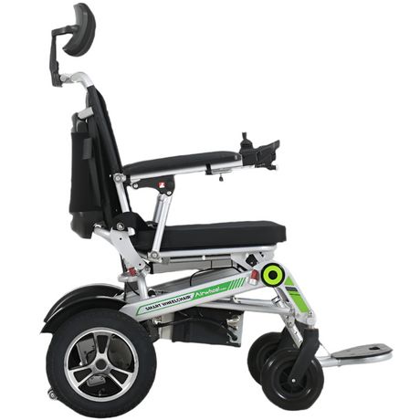 Silla de Ruedas Eléctrica Plegable y Reclinable Control Remoto