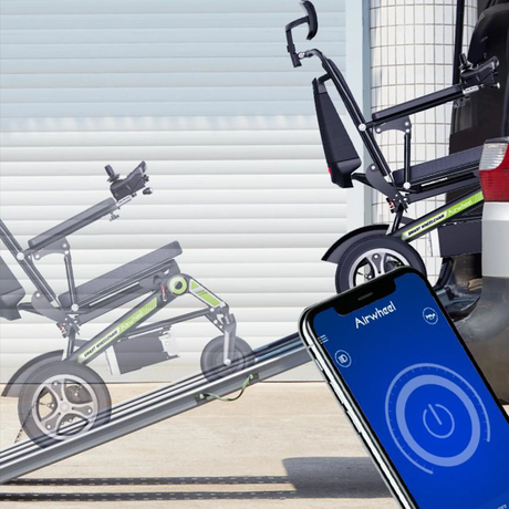 Silla de Ruedas Eléctrica Plegable y Reclinable Moderna