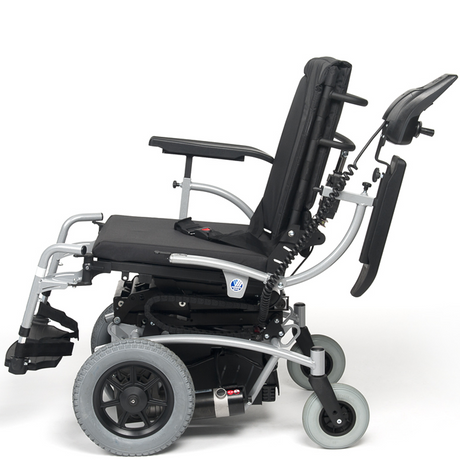 Silla de Ruedas Eléctrica Reposabrazos Abatibles