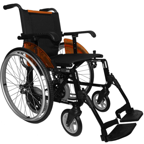Silla de Ruedas Line DUO Naranja Moderna