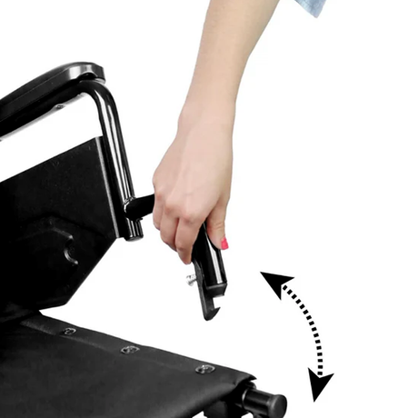 Silla de Ruedas Plegable Abatible