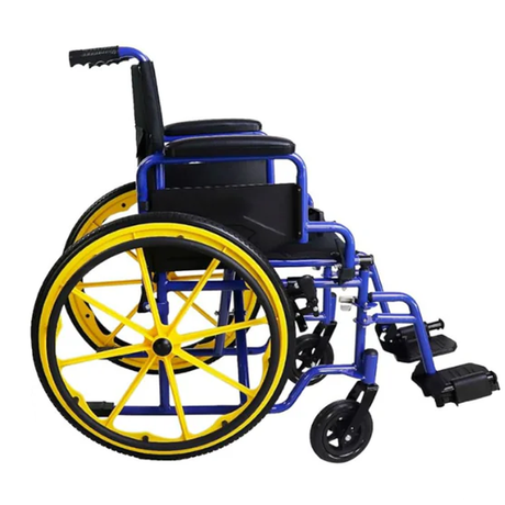 Silla de Ruedas para Niños Amarillo