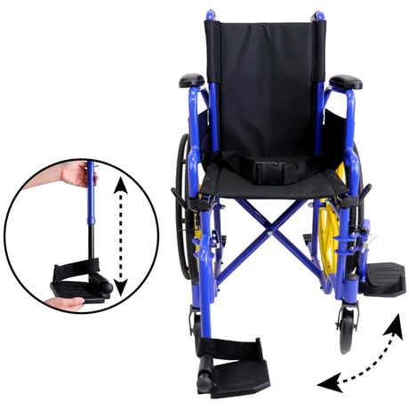 Silla de Ruedas para Niños Reposapies Plegable