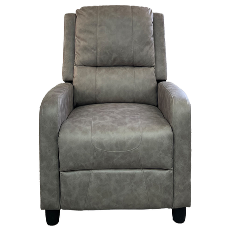 Sillon Comodo Reclinable Gris Manual