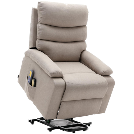 Sillon Reclinable Electrico Levanta Personas Beige