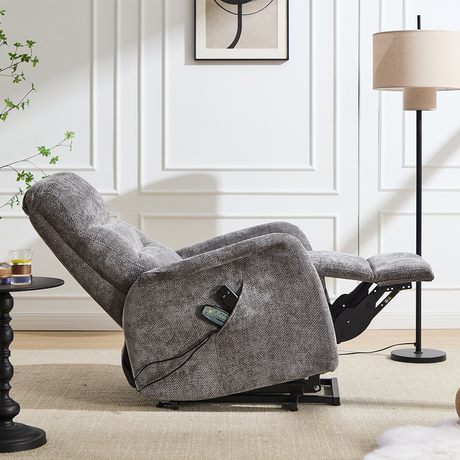 Sillon Relax Masaje Chenilla Reclinable