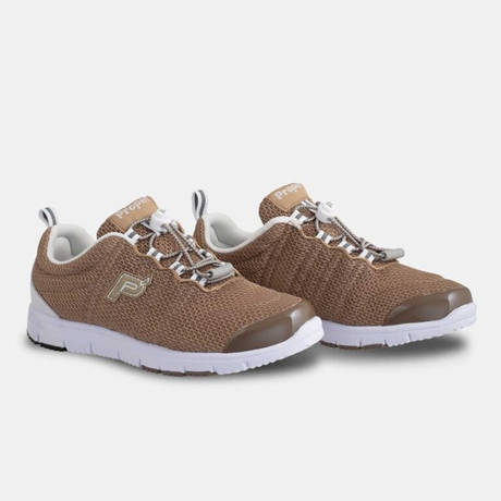 Zapatillas Transpirables Mujer Marrones con Cordones