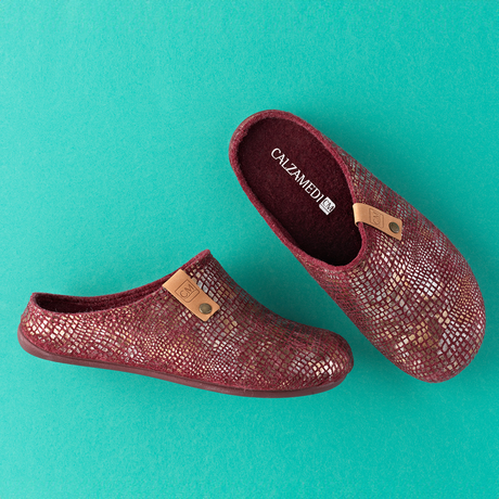 Zapatillas Estar Casa Calzamedi Burdeos