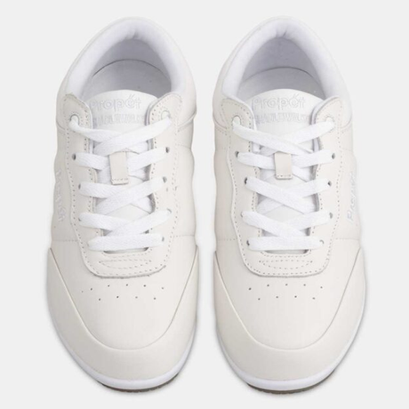 Zapatillas para Pies Delicados Blancas Cordones