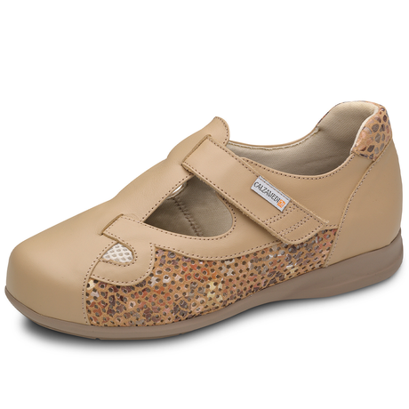 Zapato Pie Diabetico Beige