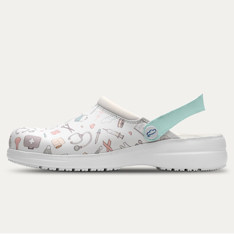 Zueco Profesional Sanitario de Señora Cómodo y Ligero de Eva MYCROM Feliz Caminar