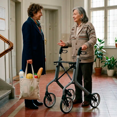 Andador para ancianos de aluminio ligero que ofrece seguridad en la movilidad dortomedical