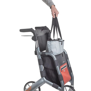 Andador para ancianos con asiento integrado de 60 cm de altura para mayor comodidad durante los descansos en paseos dortomedical