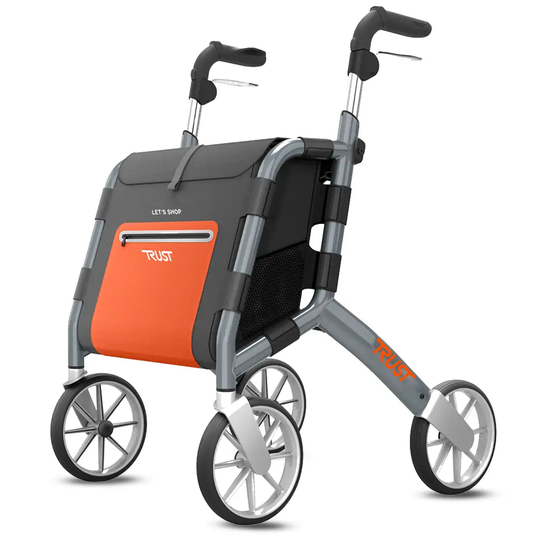 Andador Carro Compra con bolsillo interior extraíble para organización de objetos dortomedical