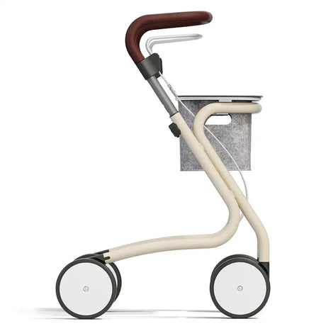 Andador con ruedas de goma blanda y amortiguación para un desplazamiento cómodo y estable dortomedical