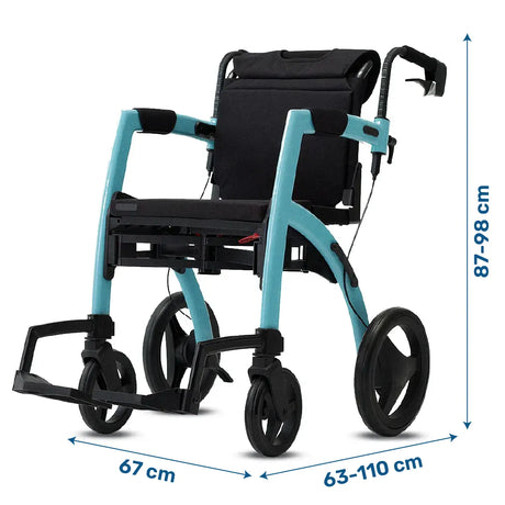 Medidas del andador con asiento confort ancho para un descanso prolongado dortomedical