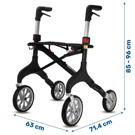 Medidas del Andador de diseño elegante y estilo moderno para salir con confianza dortomedical