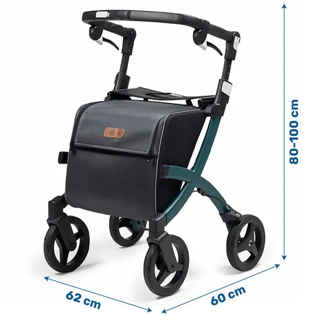 Medidas del andador Rollz Flex de solo 7,4 kg de peso ligero para un manejo sin esfuerzo dortomedical