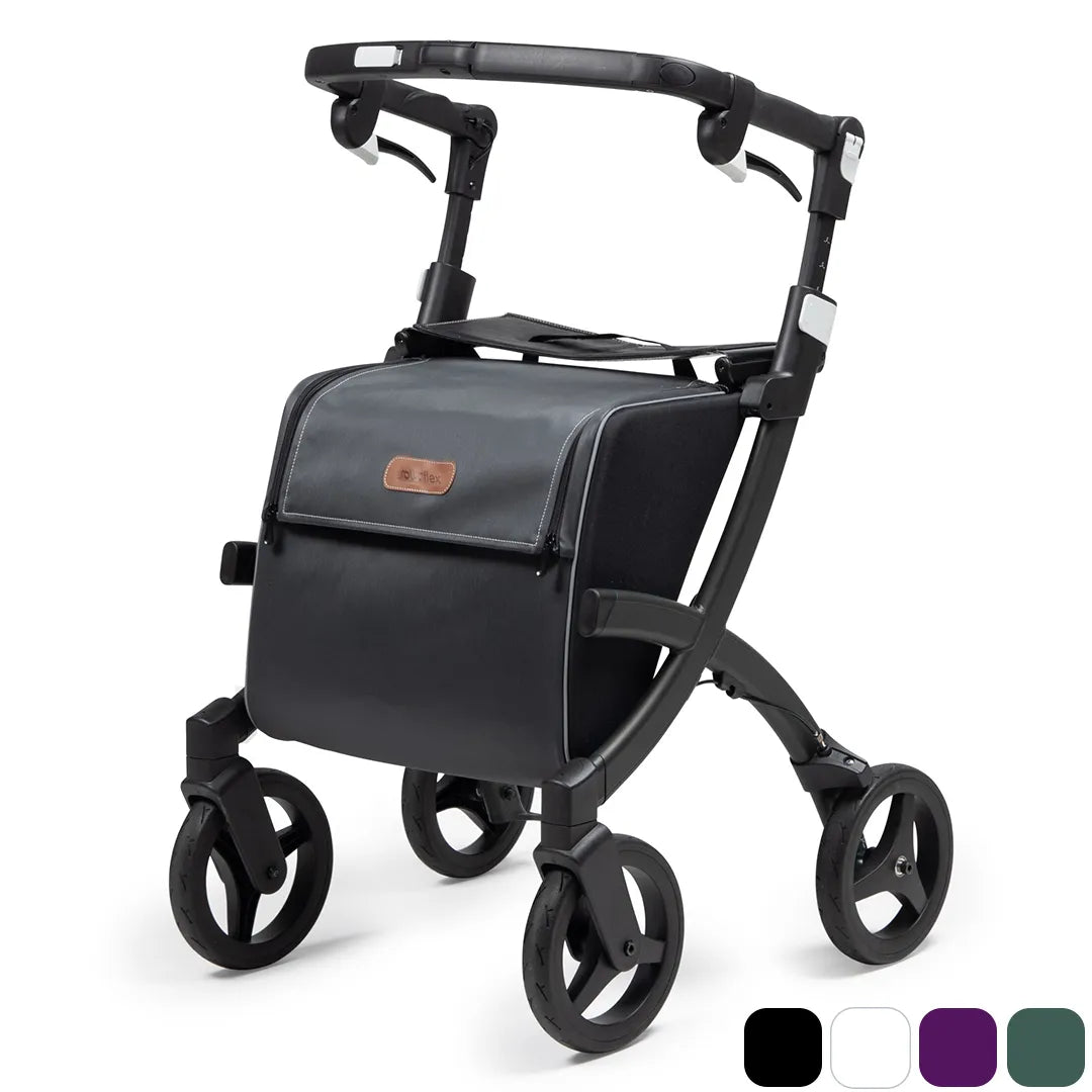Andador Rollz Flex con bolsa de 25 litros para hacer la compra con comodidad en dortomedical