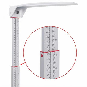 Base de aluminio ultrarresistente de báscula clínica con superficie de goma antideslizante extraíble para fácil desinfección y prevención de caídas dortomedical