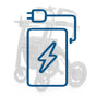 Batería original extra para el andador eléctrico 5 en 1 rollz motion electric apta para viajar en avión dortomedical