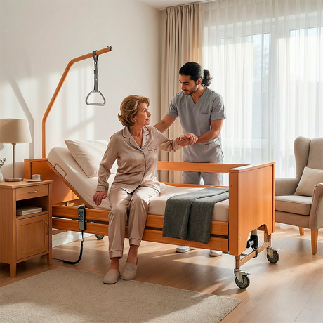 Cama Articulada con ELEVACIÓN: Pack Trapecio + Barandillas + Cabecero/Piec. ANTARES