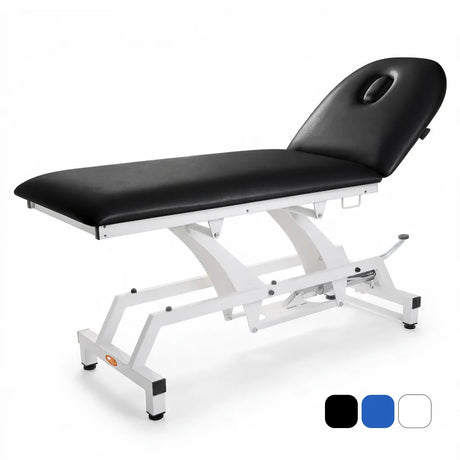 Camilla hidráulica de reconocimiento cómoda con orificio facial y tapón para adaptarla a diferentes tratamientos dortomedical