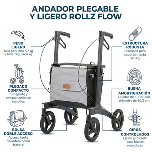 Características clave del andador con bolsa doble acceso para mayor comodidad dortomedical