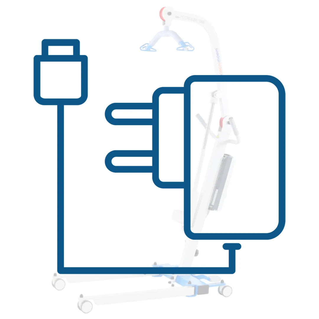 Cargador con Cable para Grúa de Traslado