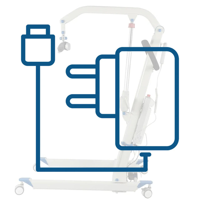 Cargador original para grúa de traslado Liftey dortomedical