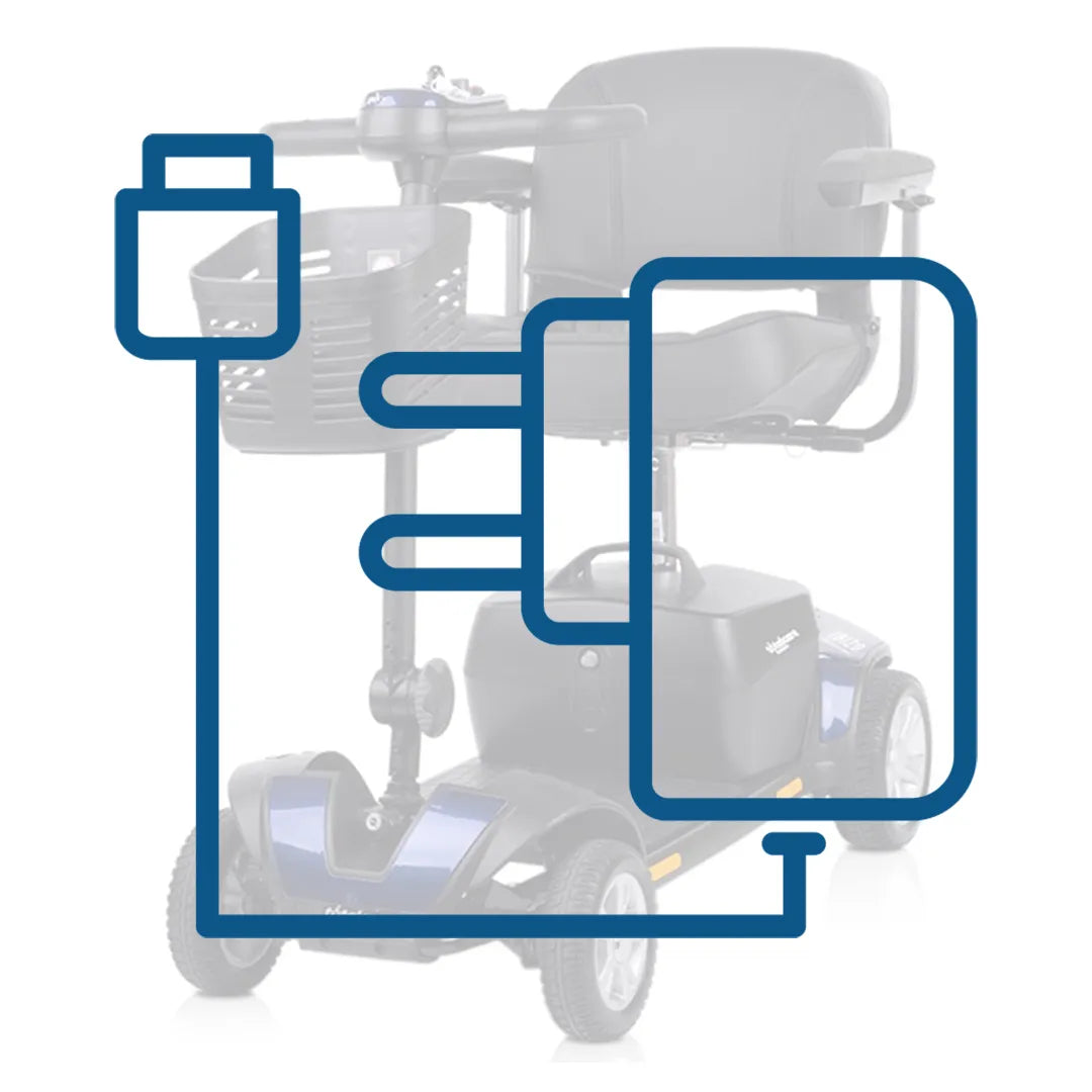 Cargador original para scooter ibiza para personas con movilidad reducida dortomedical