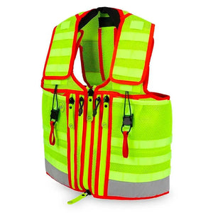 Chaleco reflectante técnico HELI-VEST con arnés integrado para un rápido acceso en rescates dortomedical