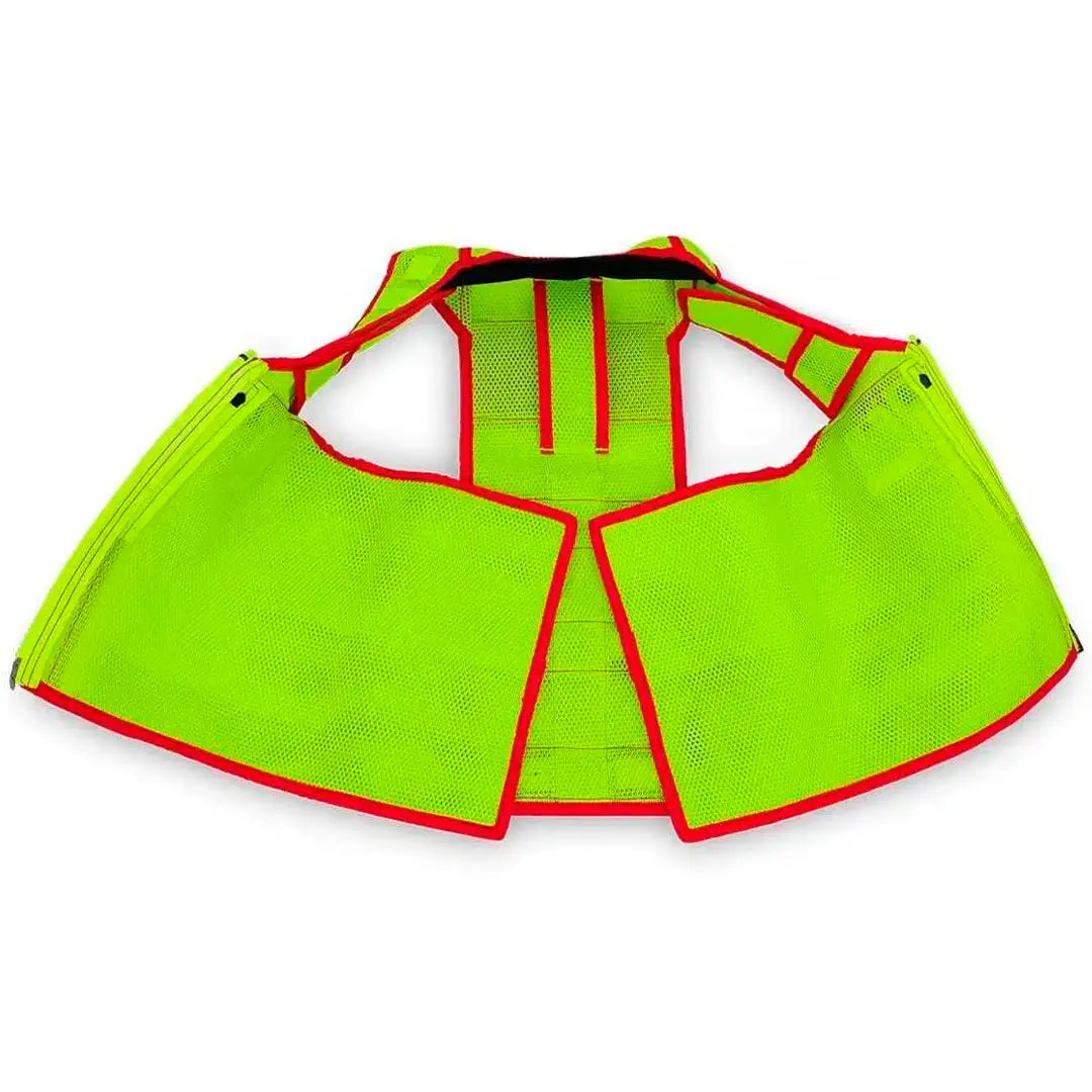 Sistema MOLLE en hombros y laterales de chaleco reflectante técnico para una organización de equipo eficiente dortomedical
