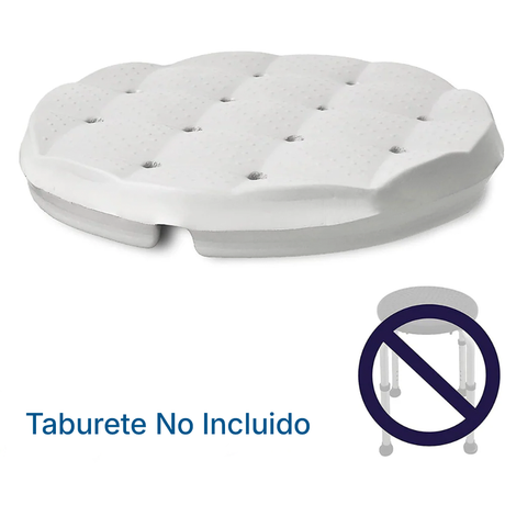 Cojín Redondo para Taburete de Ducha Resistente al Agua