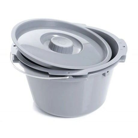 cubeta con asa y tapa para silla wc dortomedical