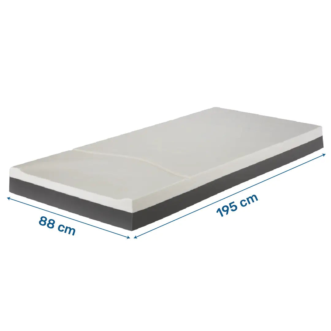 Dimensiones del colchón antiescaras para uso hospitalario con elevado confort clínico dortomedical