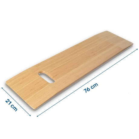 Dimensiones de la tabla para transferencia de madera que resiste hasta 100 kg de usuario dortomedical