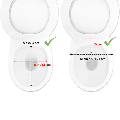 Elevador de Wc con Reposabrazos Acolchados y Tapa Premium