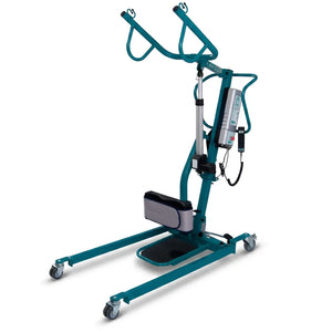 Grúa de bipedestación y cambia-pañales convertible de forma fácil dortomedical