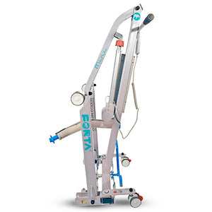 Grúa de traslado con plegado vertical total para ahorrar espacio en pasillos y habitaciones dortomedical