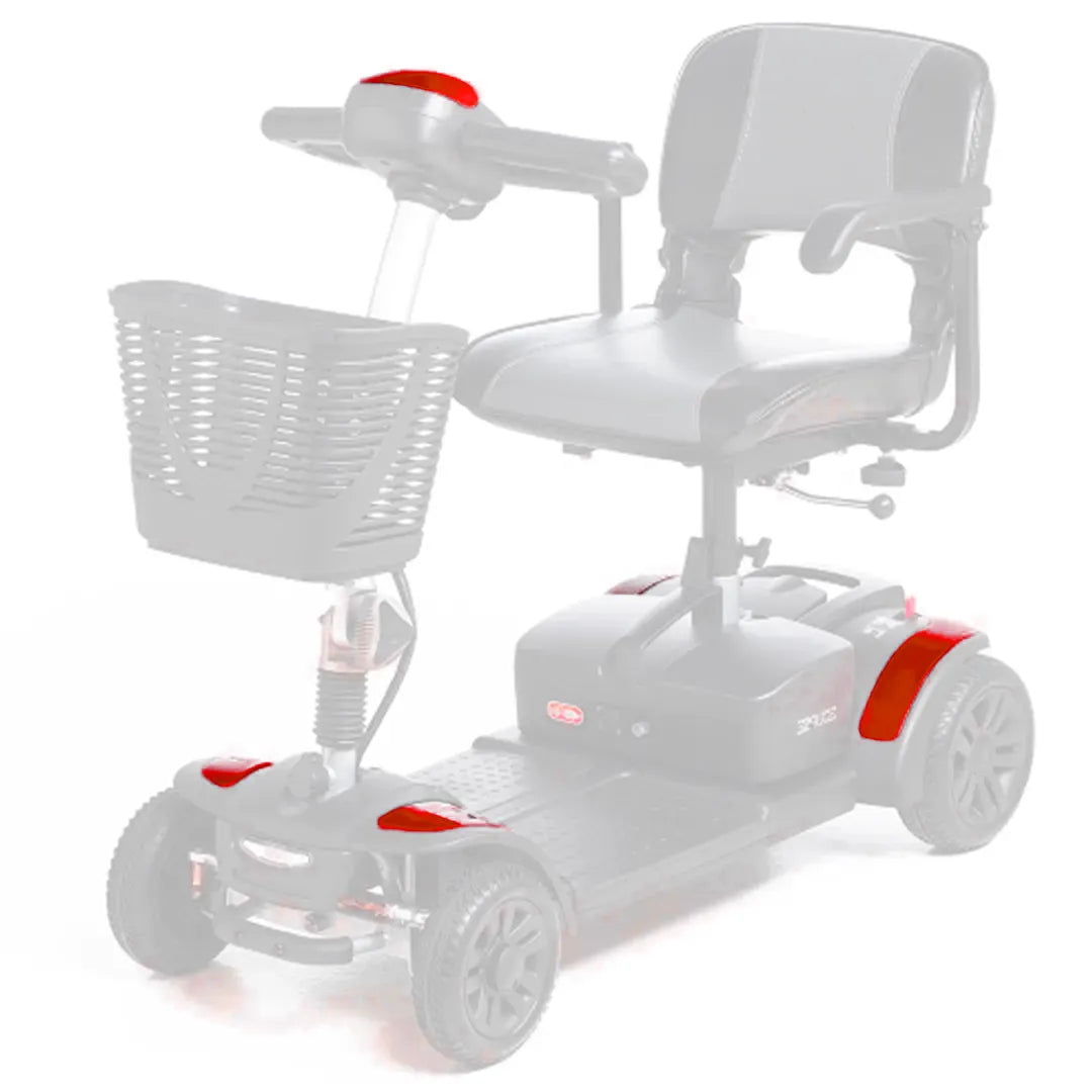 Kit de Piezas de Color Rojo para Scooter Eclipse, Eclipse Plus y Eclipse Litio dortomedical