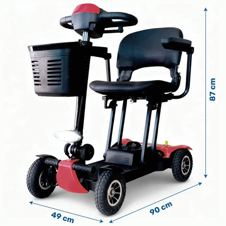 Medidas del Scooter eléctrico estrecho de medidas reducidas para una maniobrabilidad total en interiores dortomedical